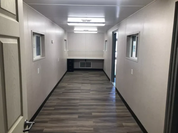 40 ft. by 8 ft. by 9.5 ft. Ground-Level Office Container, 1 Restroom - Image 3