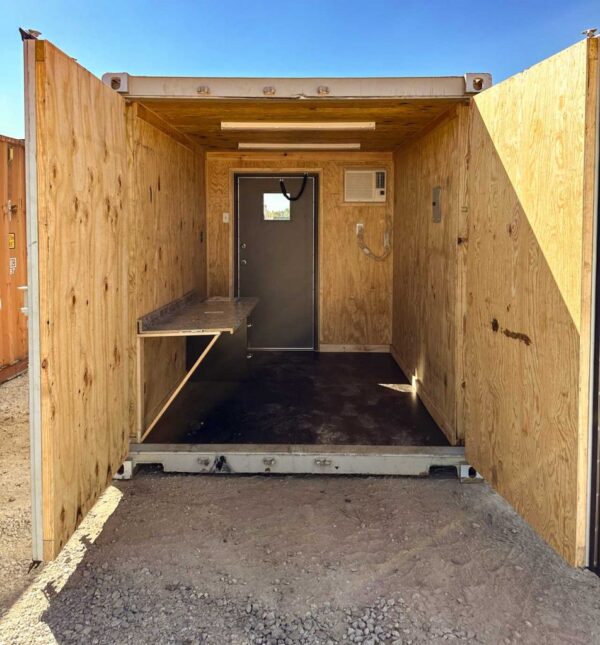 10FT Office Container With a Man-Door and A/C - Image 2