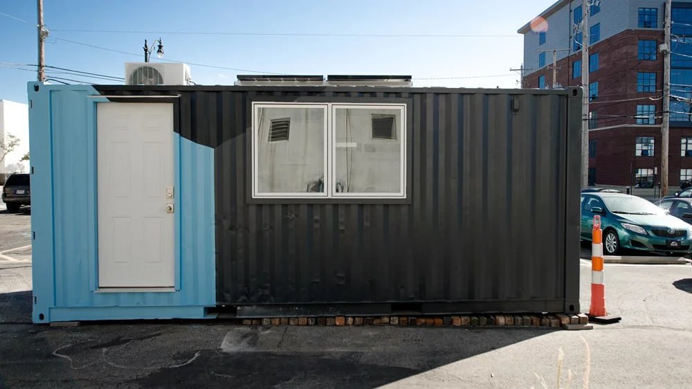 20x8ft Shipping Container Office | Portable Anti-Vandal Building